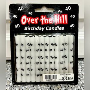 40th Birthday 🥳 Over The Hill Candles 🕯️